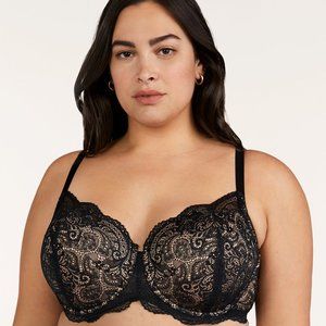 Thirdlove Lace Balconette Bra- Black 34F